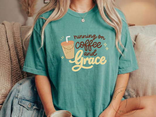 Running on Coffee & Grace - Everyday Comfort Tee