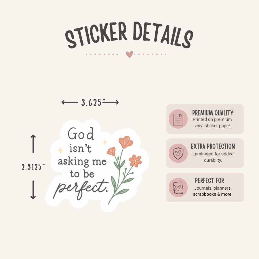 God Isn't Asking Me to Be Perfect