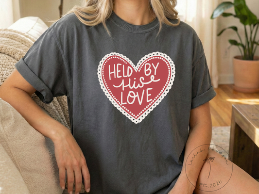 Held by His Love - Christian Comfort Tee