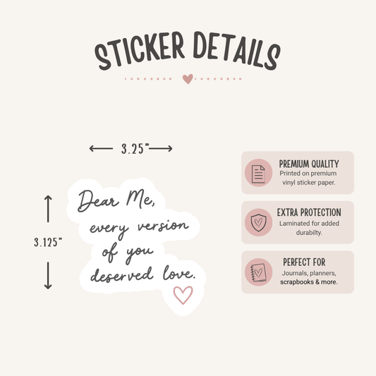 Dear Me Sticker