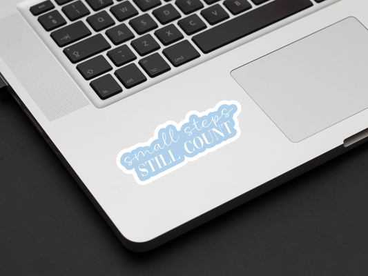 Small Steps Still Count Sticker