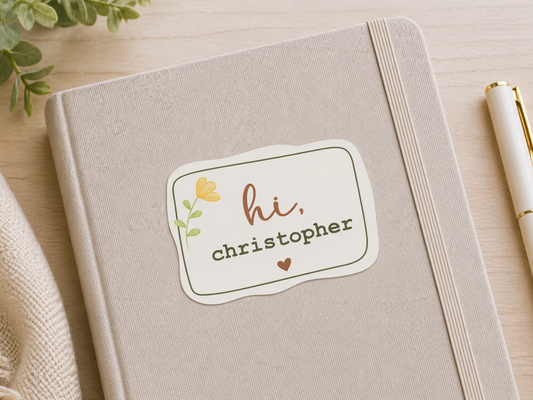 Hi Christopher Memorial Sticker