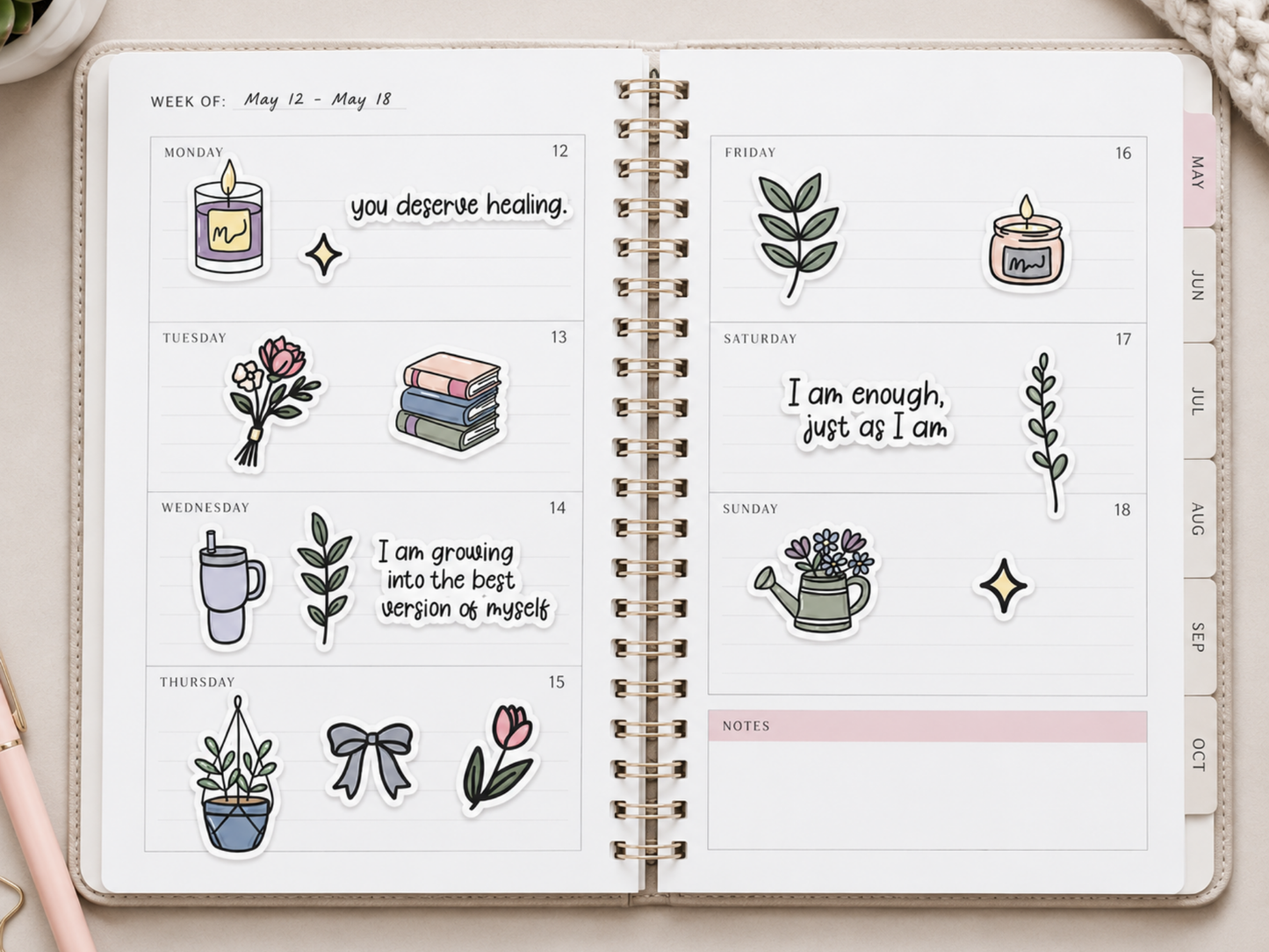 Self Growth Sticker Sheet