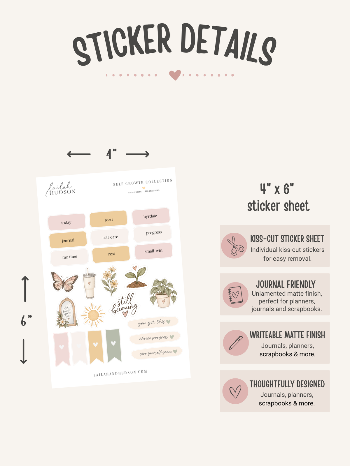 Self Care & Motivational Planner Sticker Set
