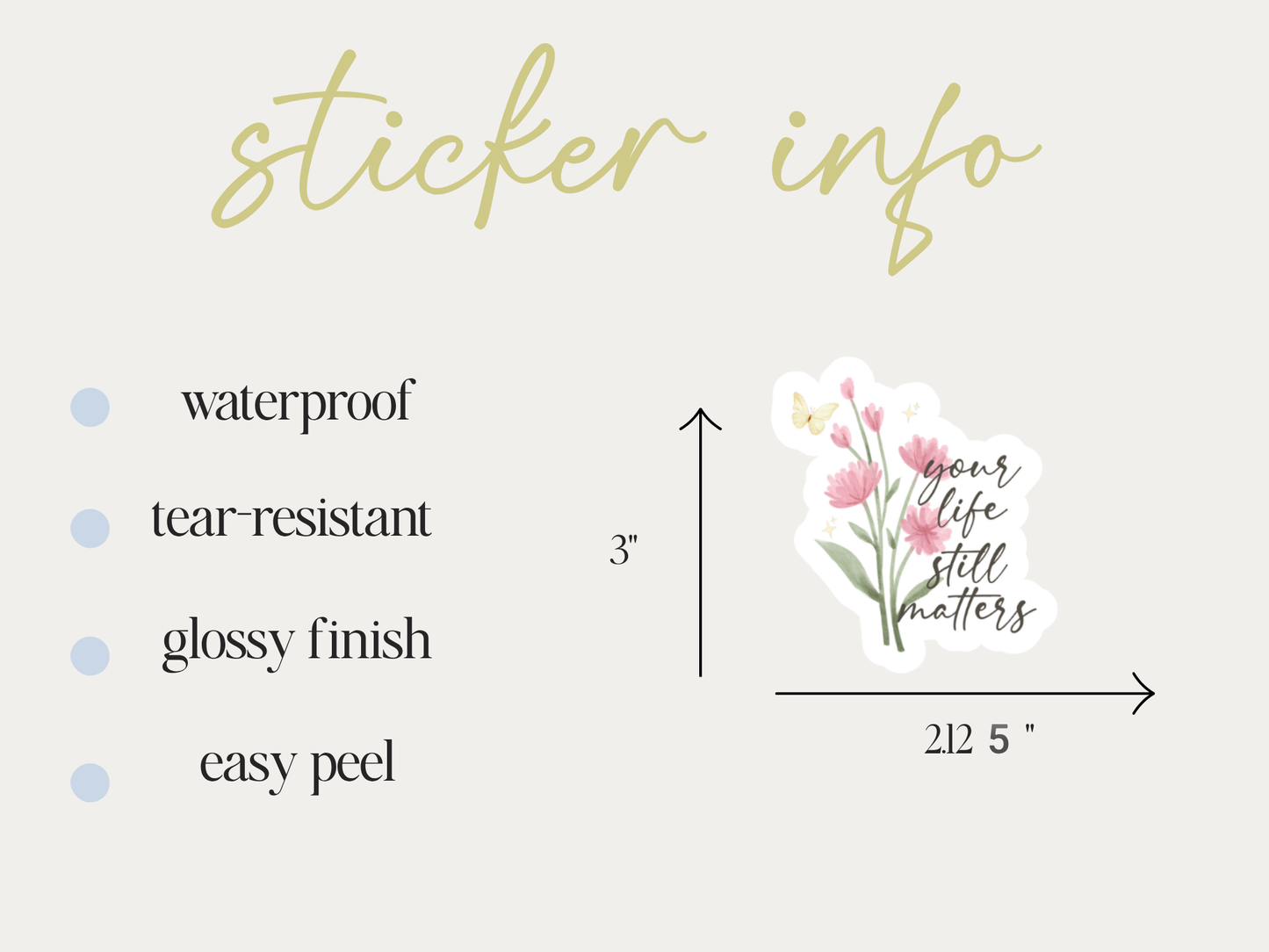 Your Life Still Matters Sticker