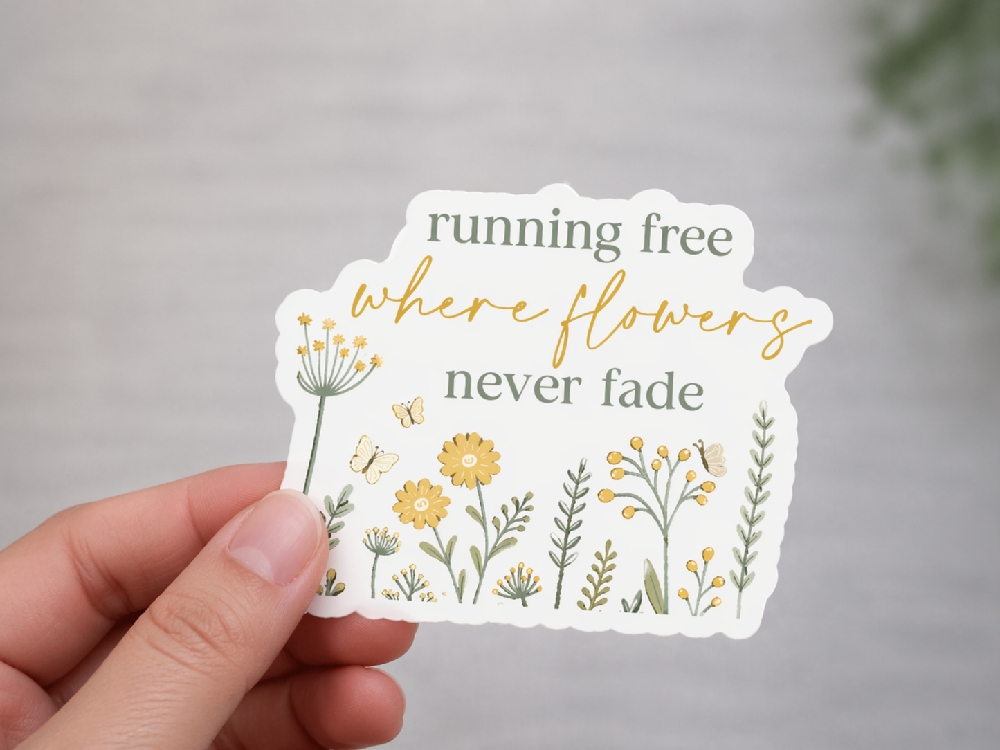 running free where flowers never fade