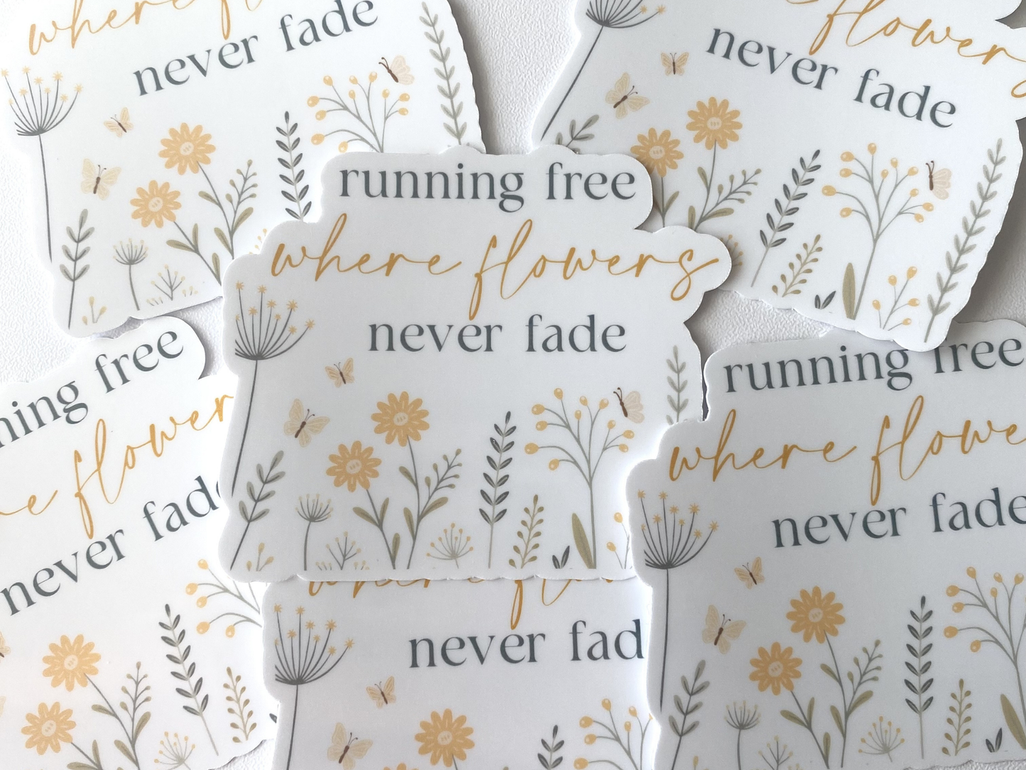 running free where flowers never fade