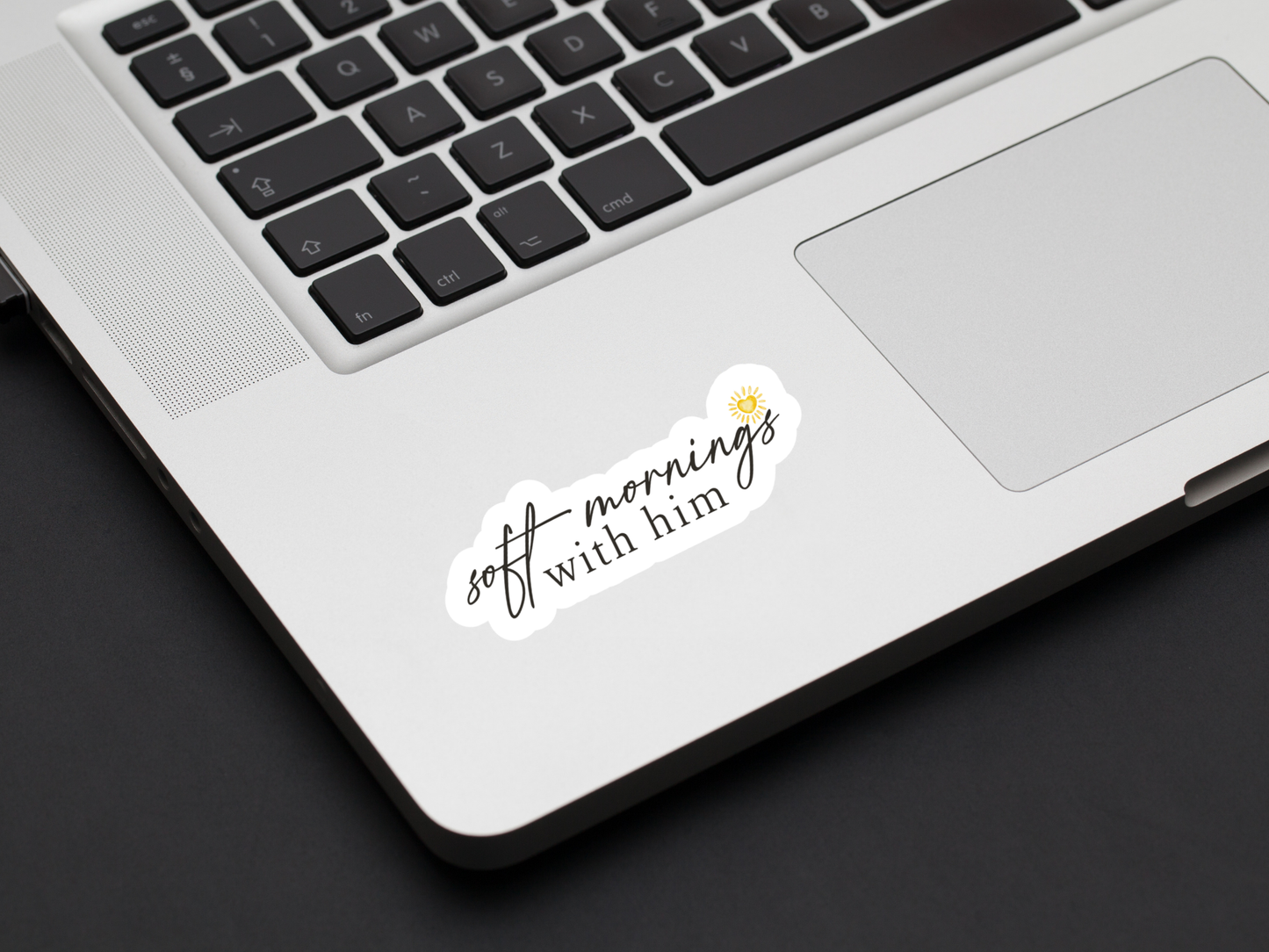 Soft Mornings With Him Sticker