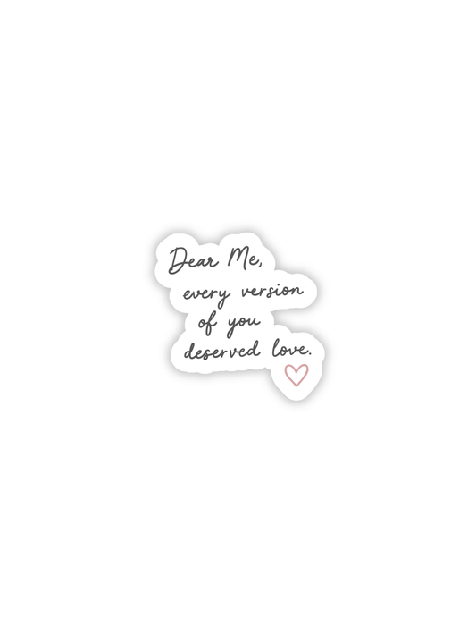 Dear Me Sticker