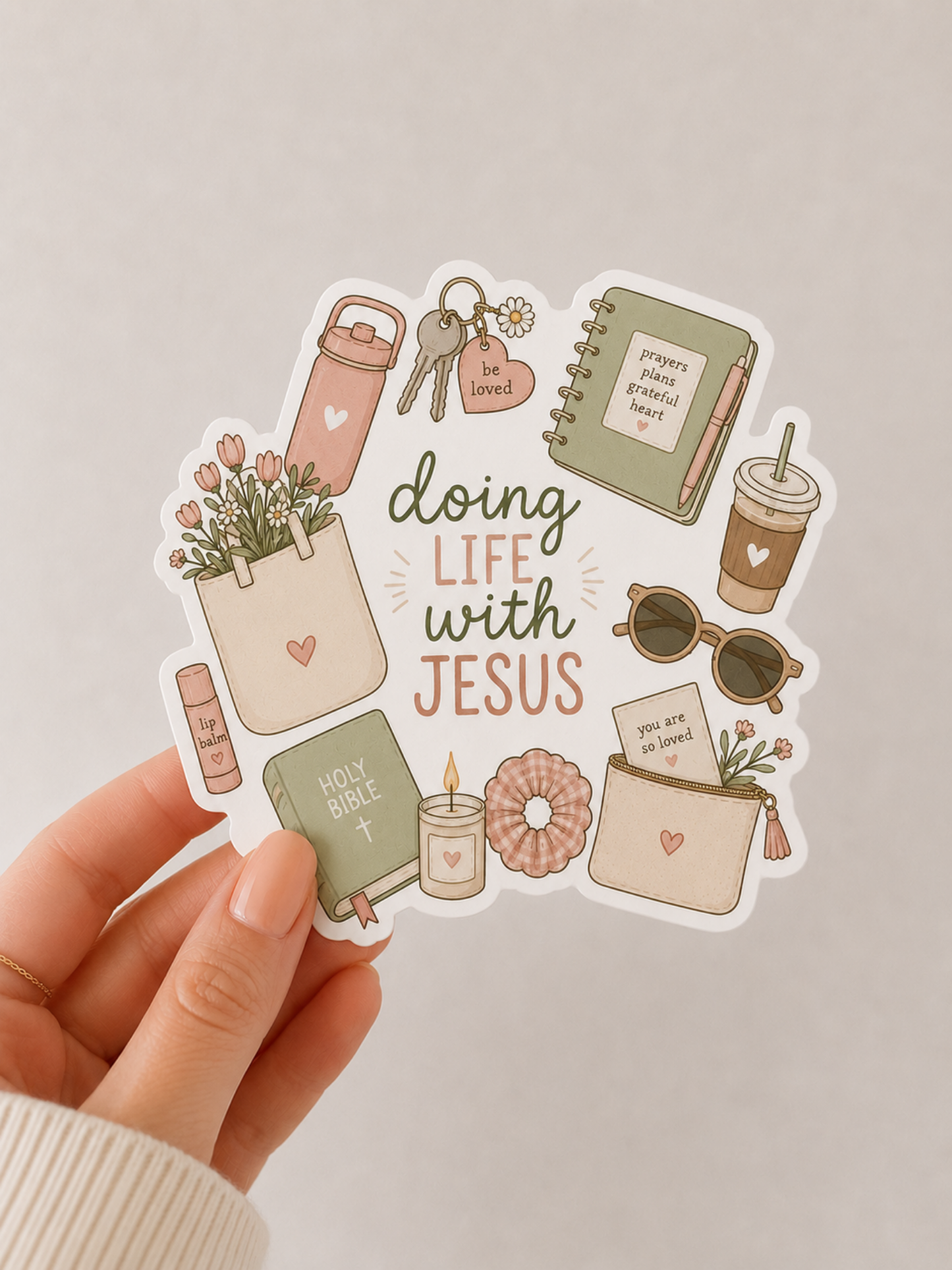 Doing Life With Jesus Sticker