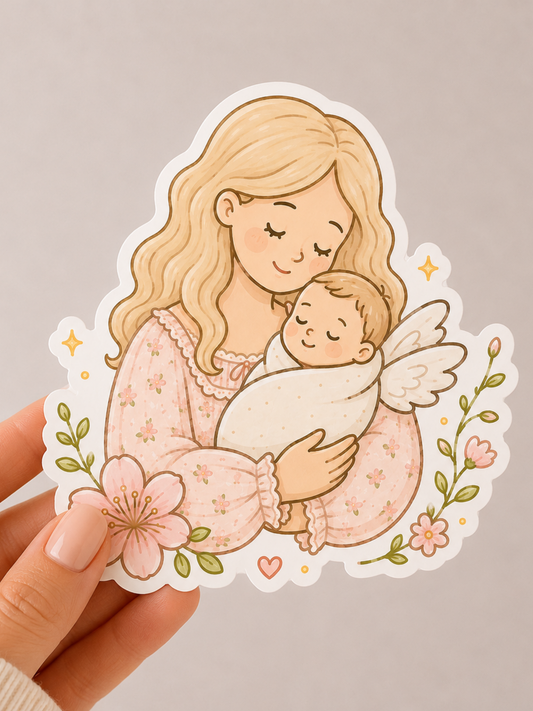Angel Mom Sticker