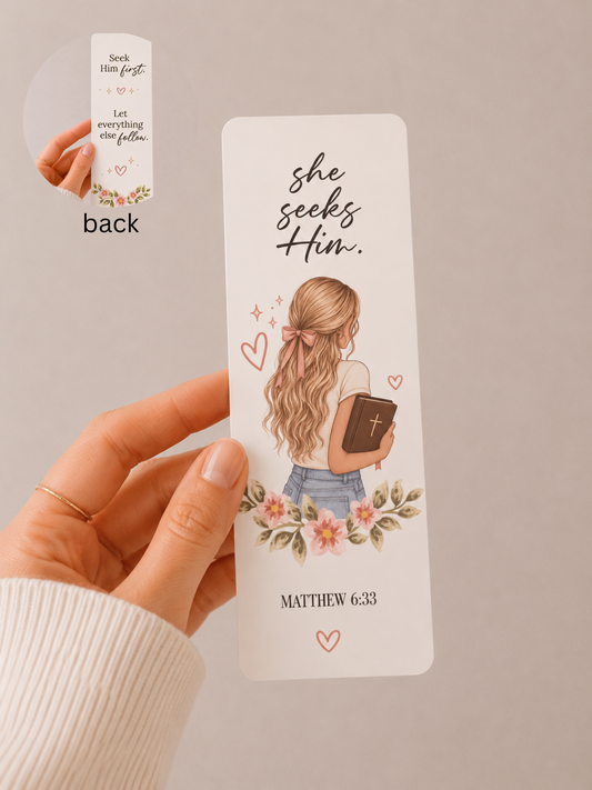 She Seeks Him Bookmark