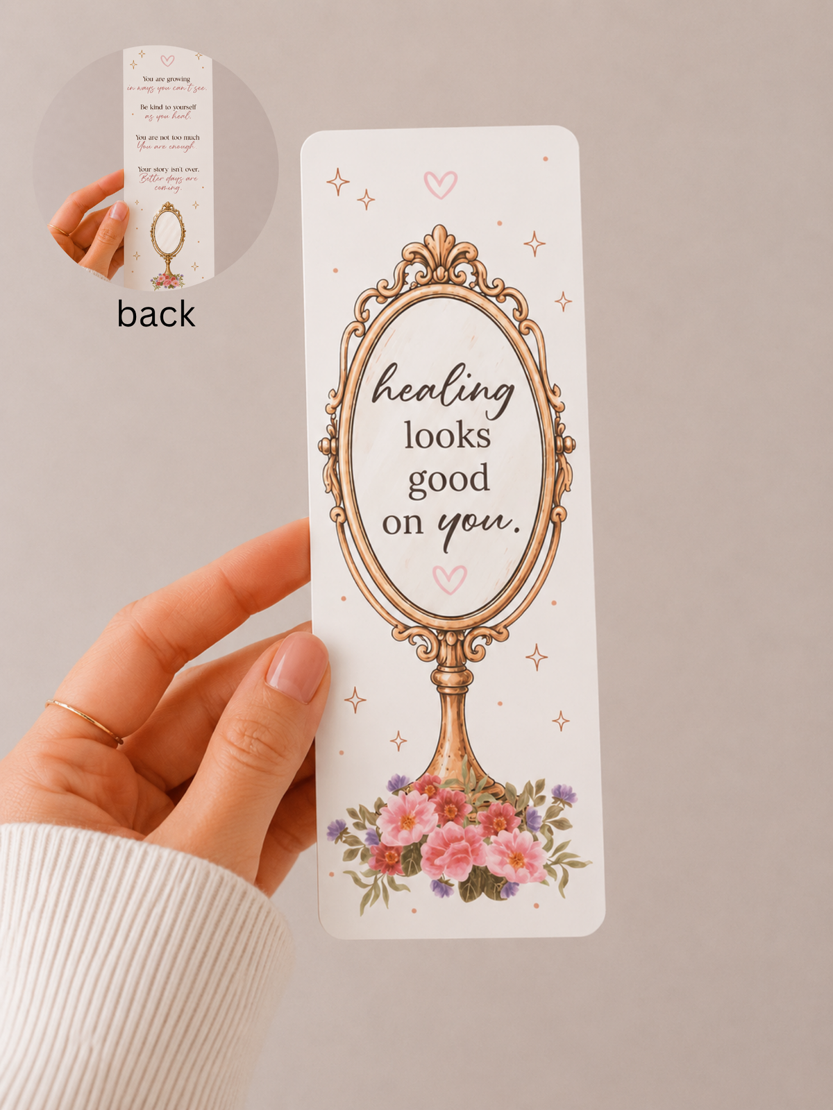 Healing looks good on you bookmark 