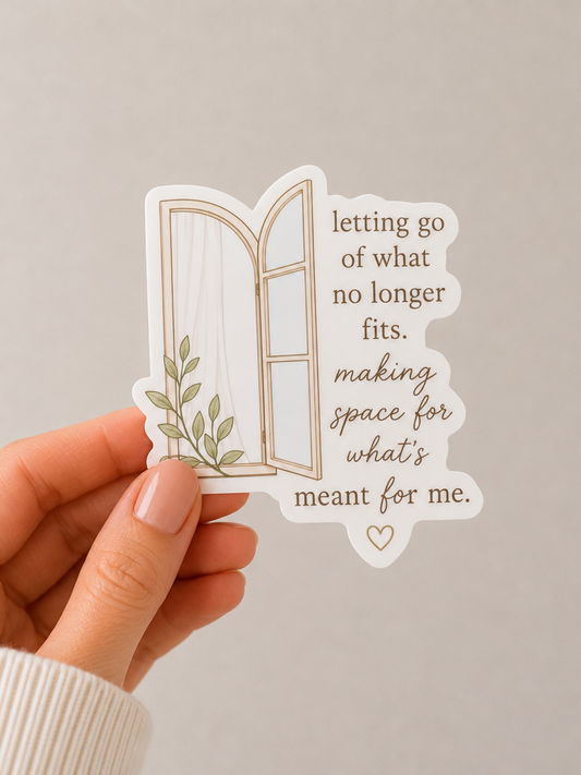 Letting Go Sticker