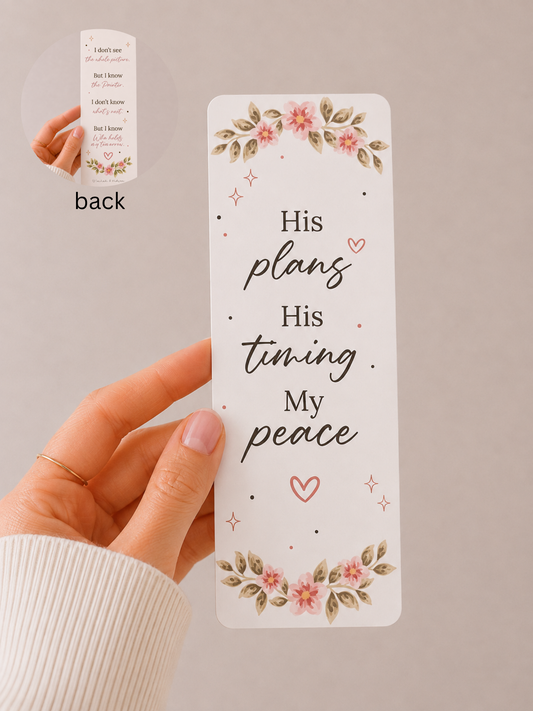 His Plans Bookmark