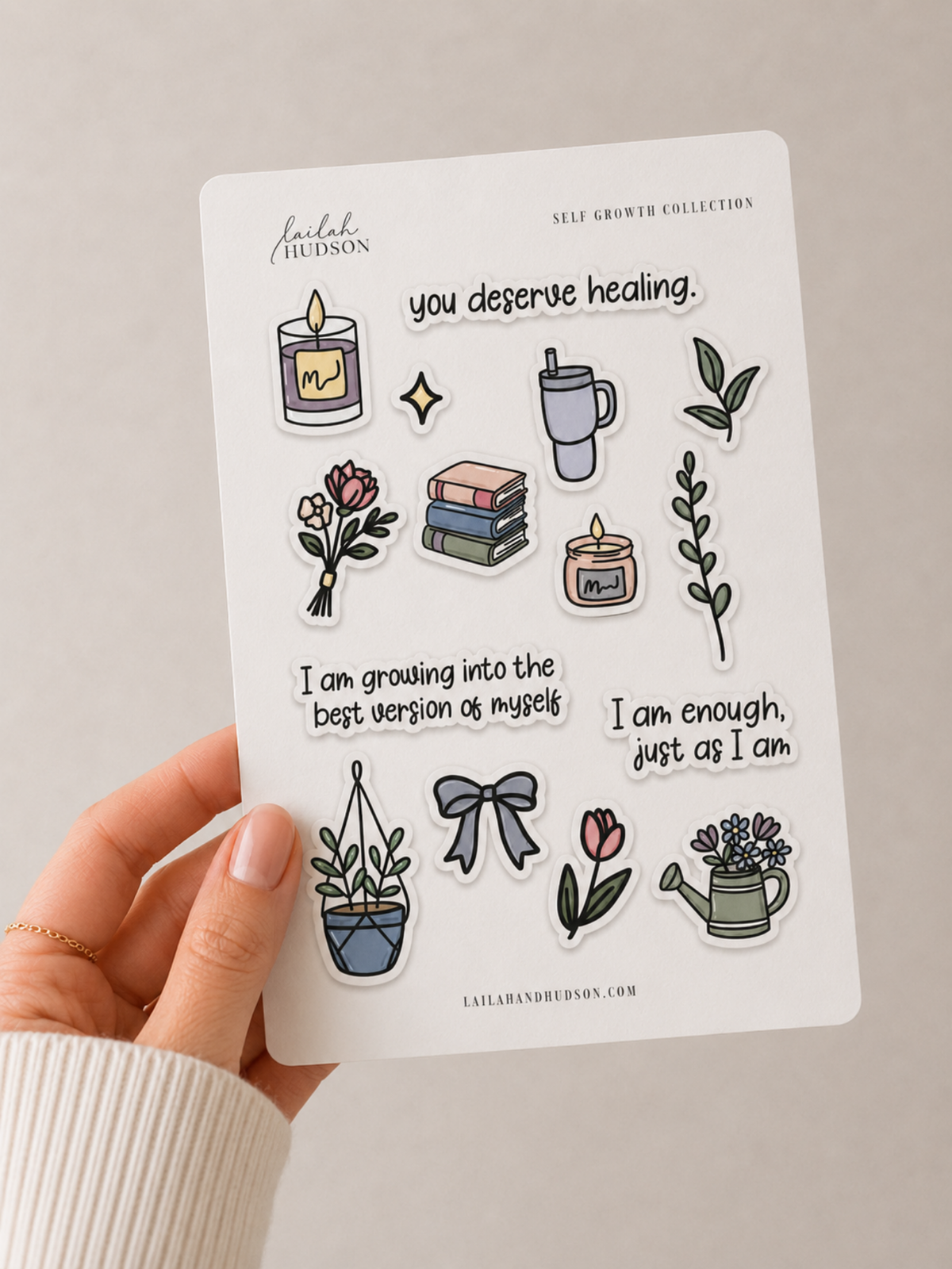 Self Growth Sticker Sheet