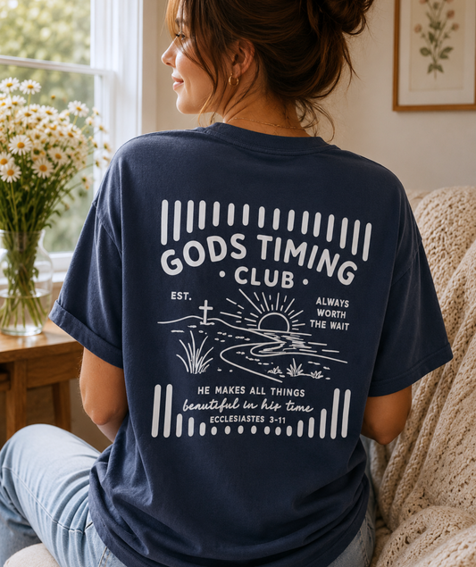 God's Timing Club Shirt