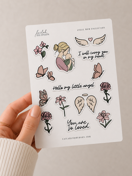 Angel Mom Sticker Sheet