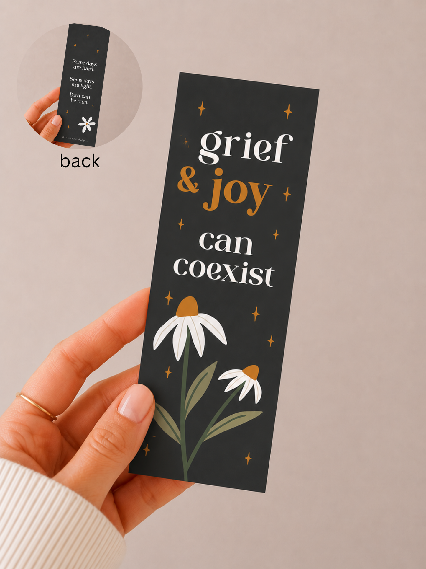 Grief & Joy Can Coexist Bookmark