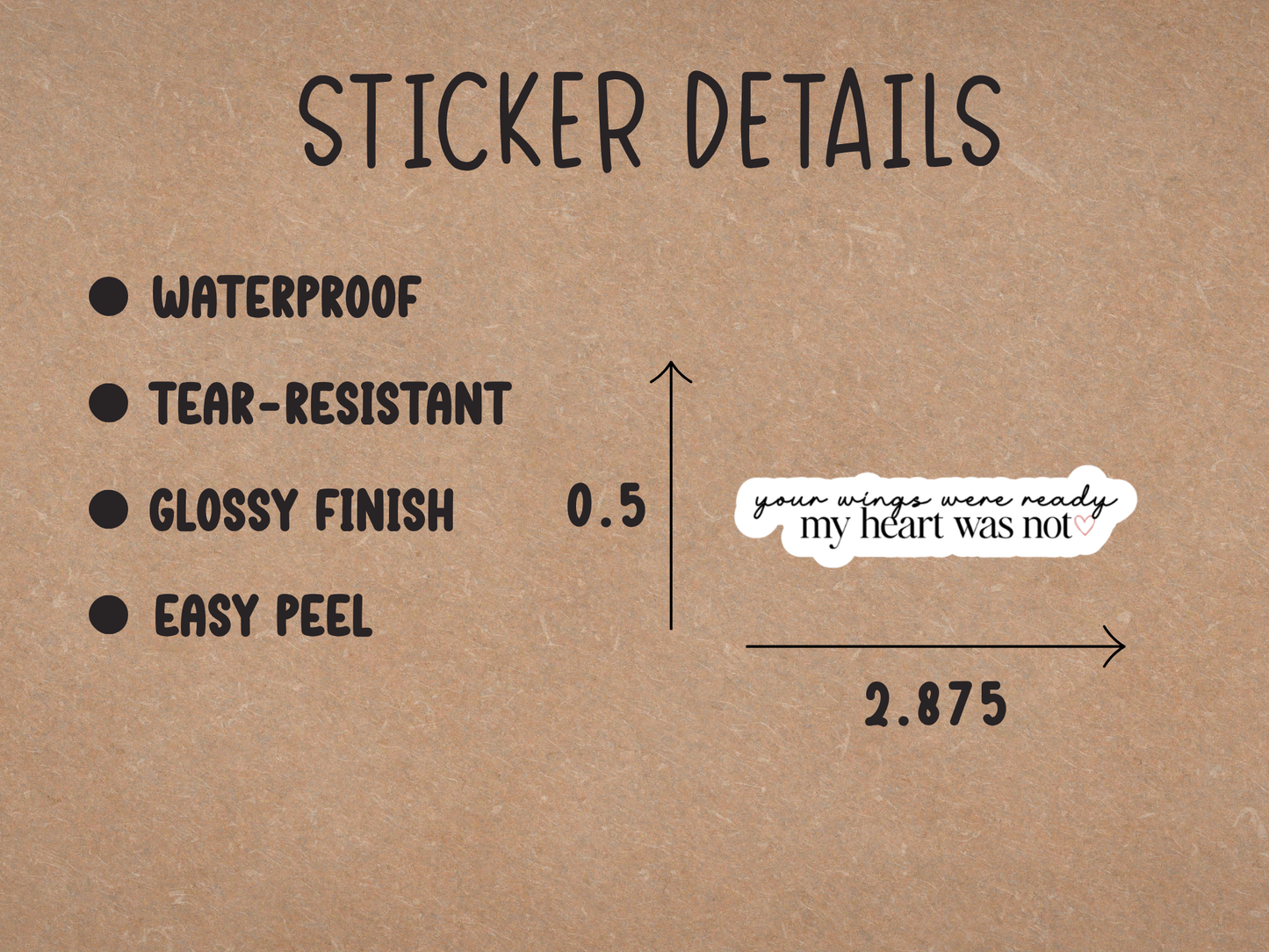 Your Wings Were Ready Sticker