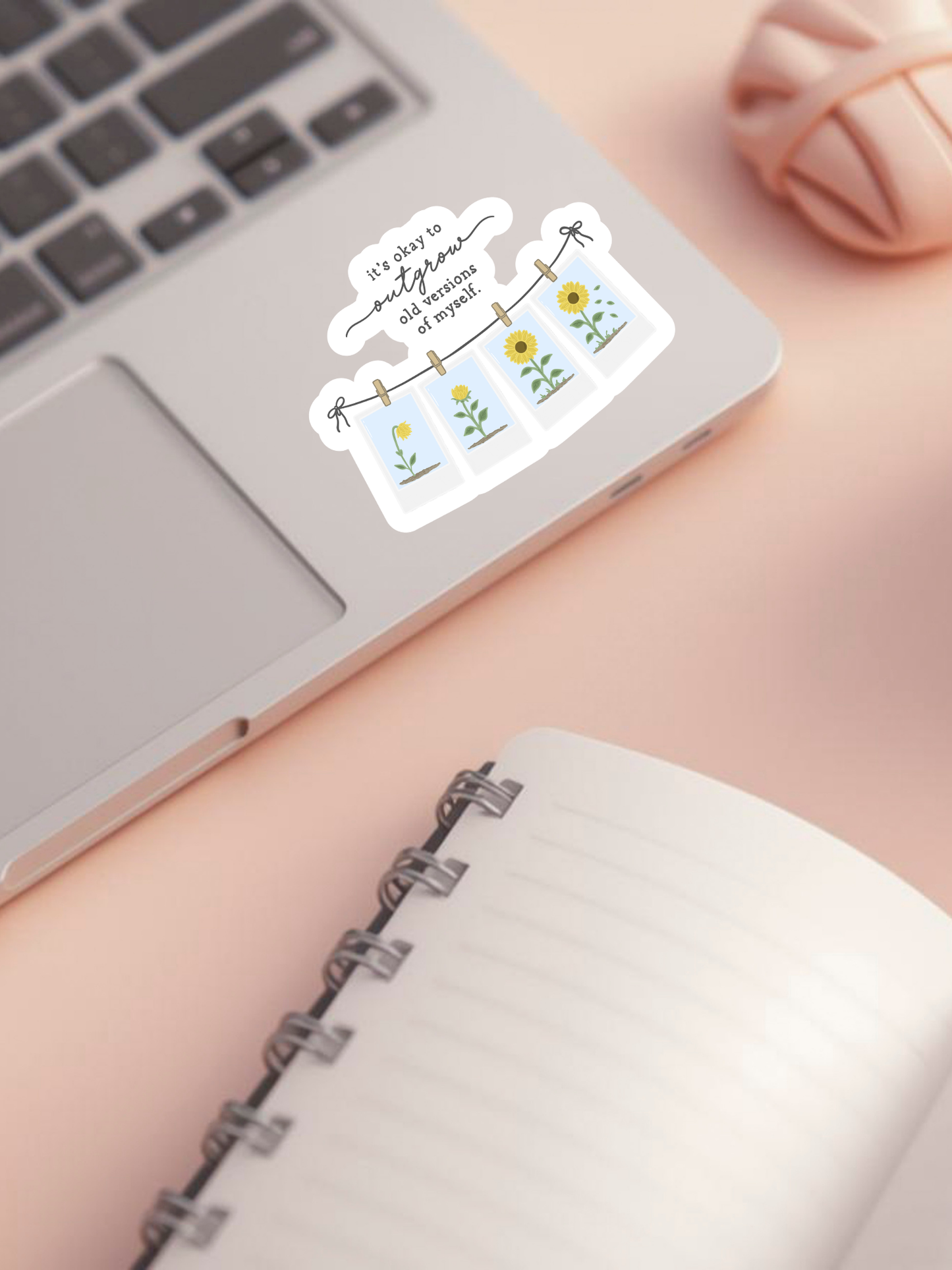 It's Okay to Outgrow Old Versions of Myself Sticker