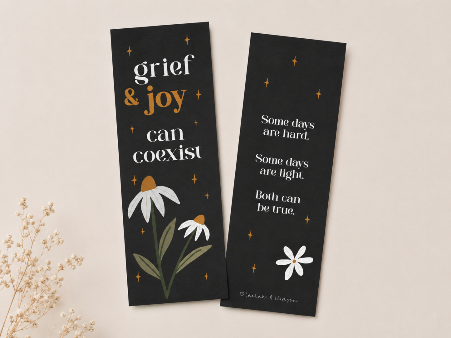 Grief & Joy Can Coexist Bookmark