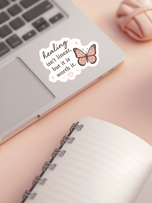 Healing Isn't Linear Sticker