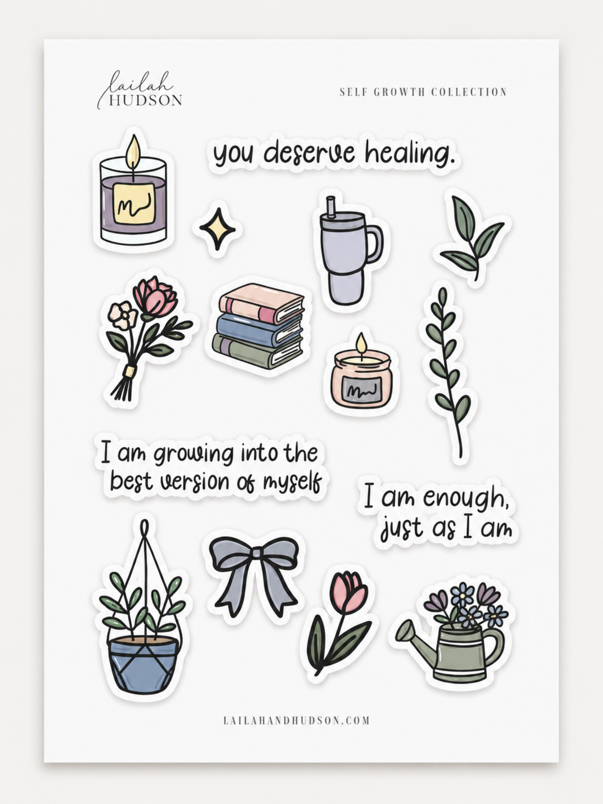 Self Growth Sticker Sheet