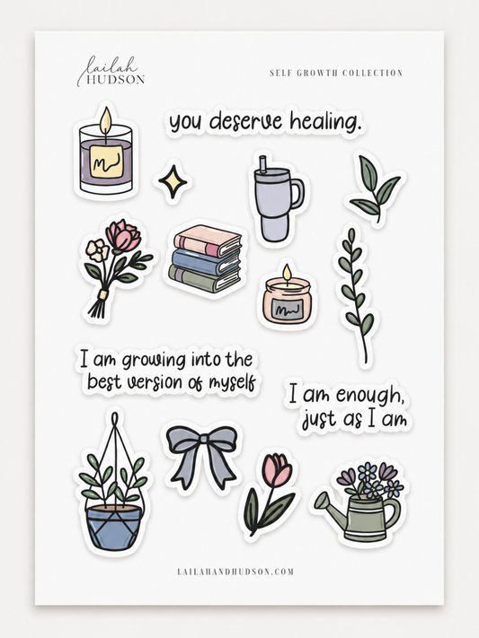 Self Growth Sticker Sheet