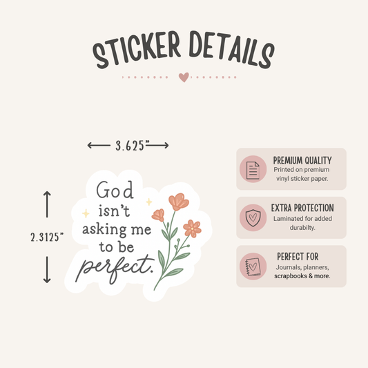 God Isn't Asking Me to Be Perfect