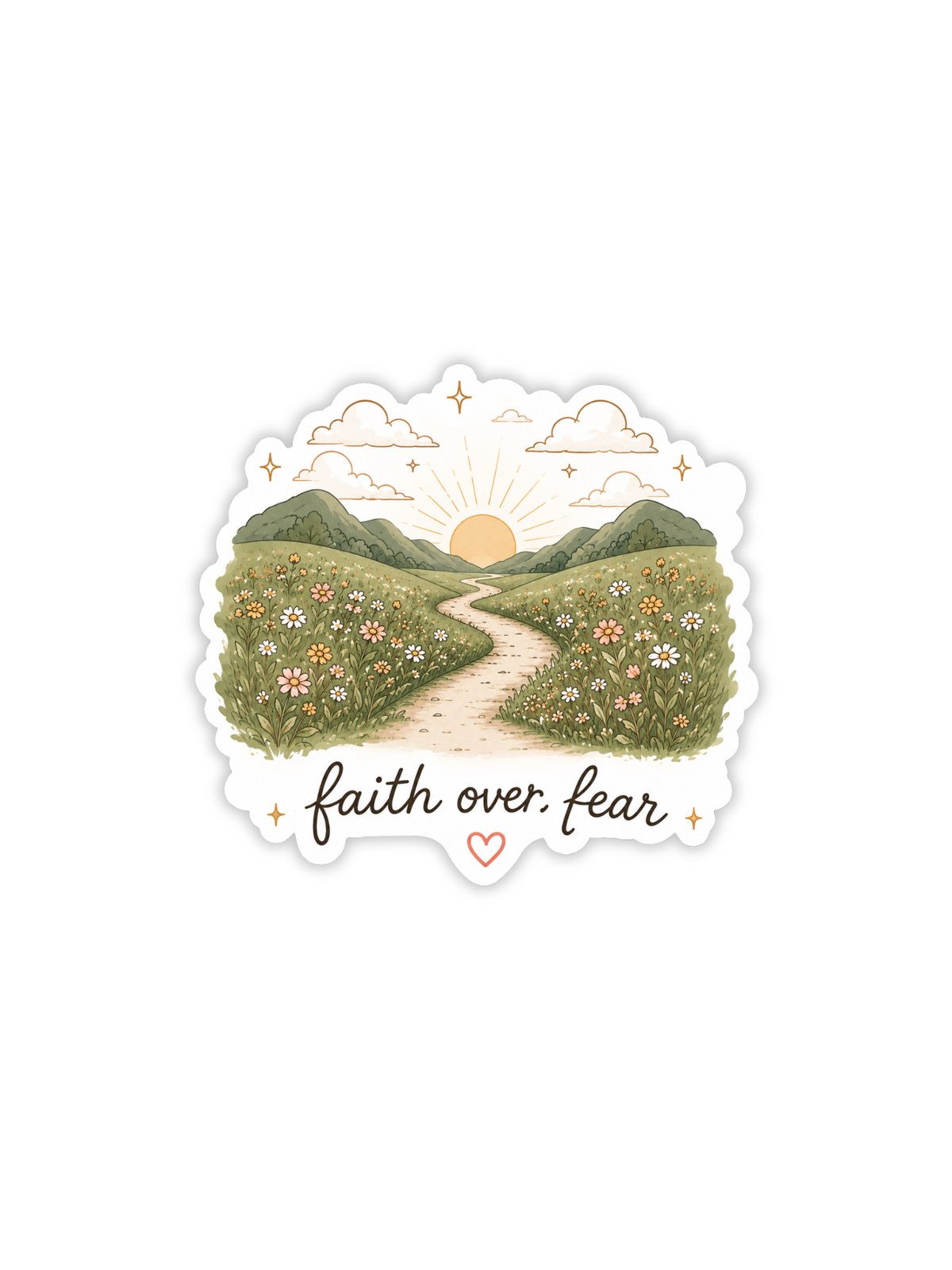 Faith Over Fear Sticker