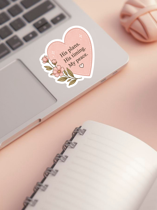 His Plans Sticker