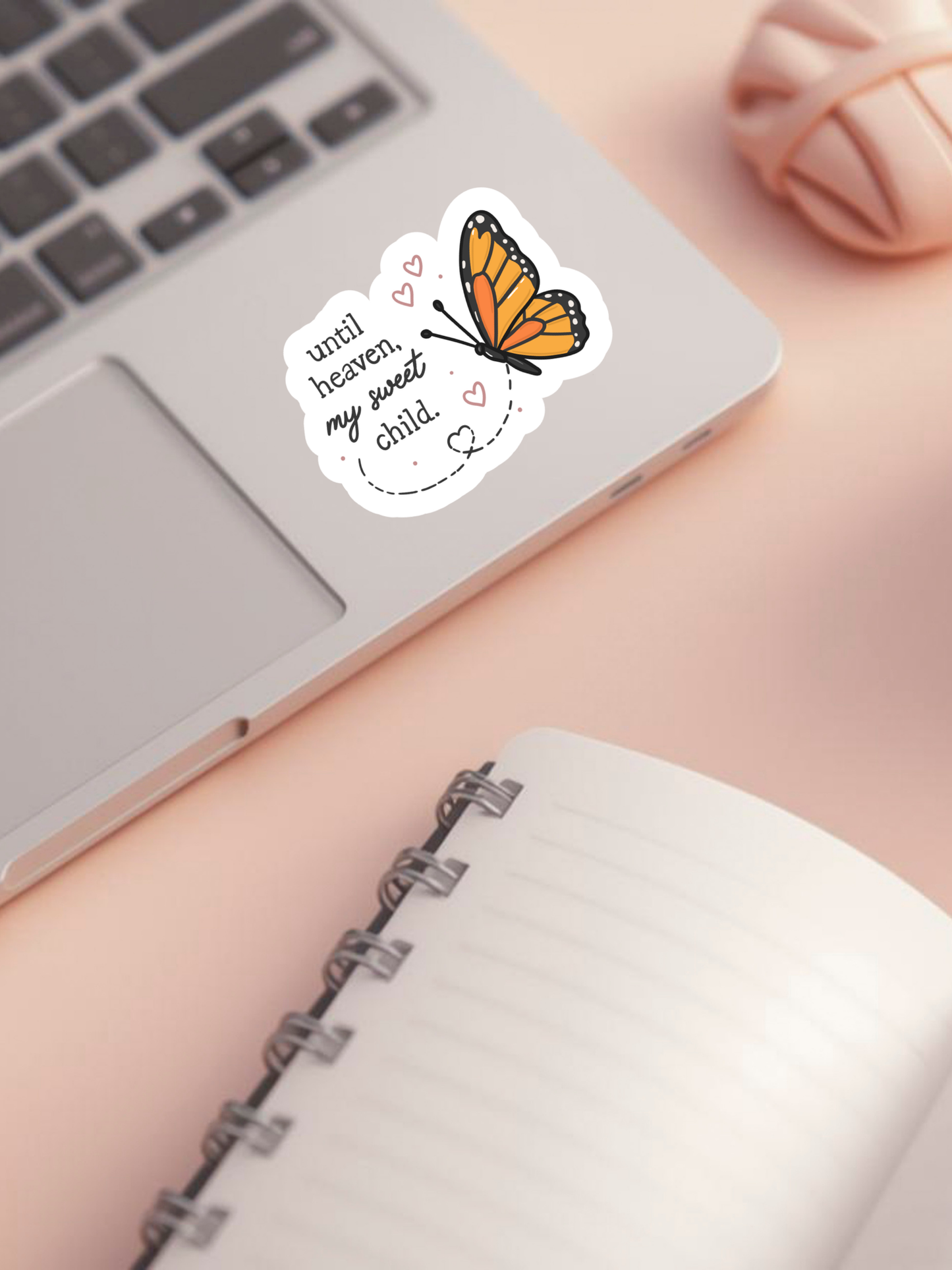Until Heaven My Sweet Child Butterfly Sticker