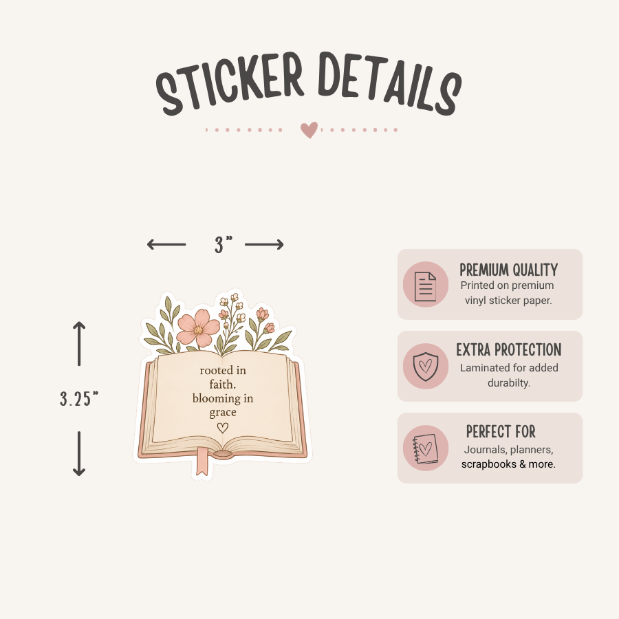 Rooted in Faith Sticker