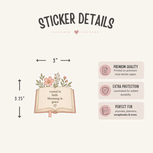 Rooted in Faith Sticker