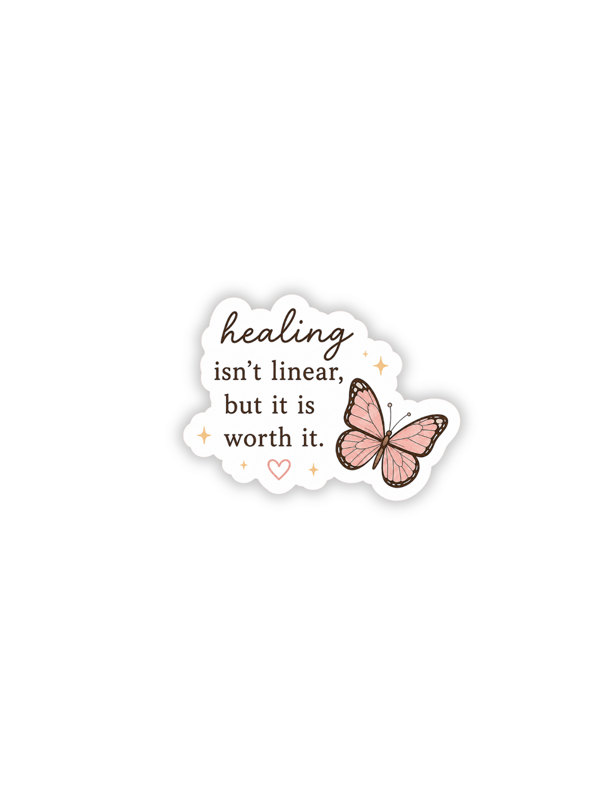 Healing Isn't Linear Sticker