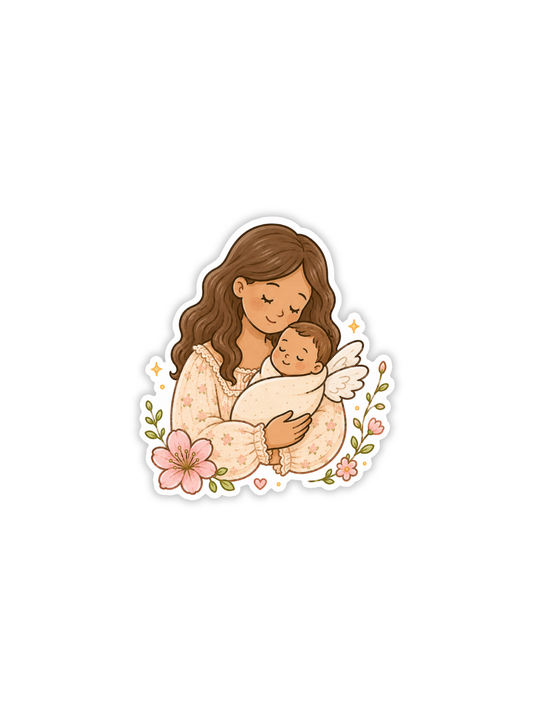 Angel Mom Sticker