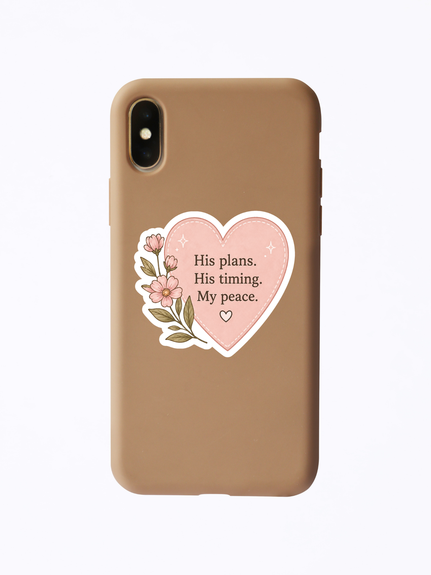 His Plans Sticker