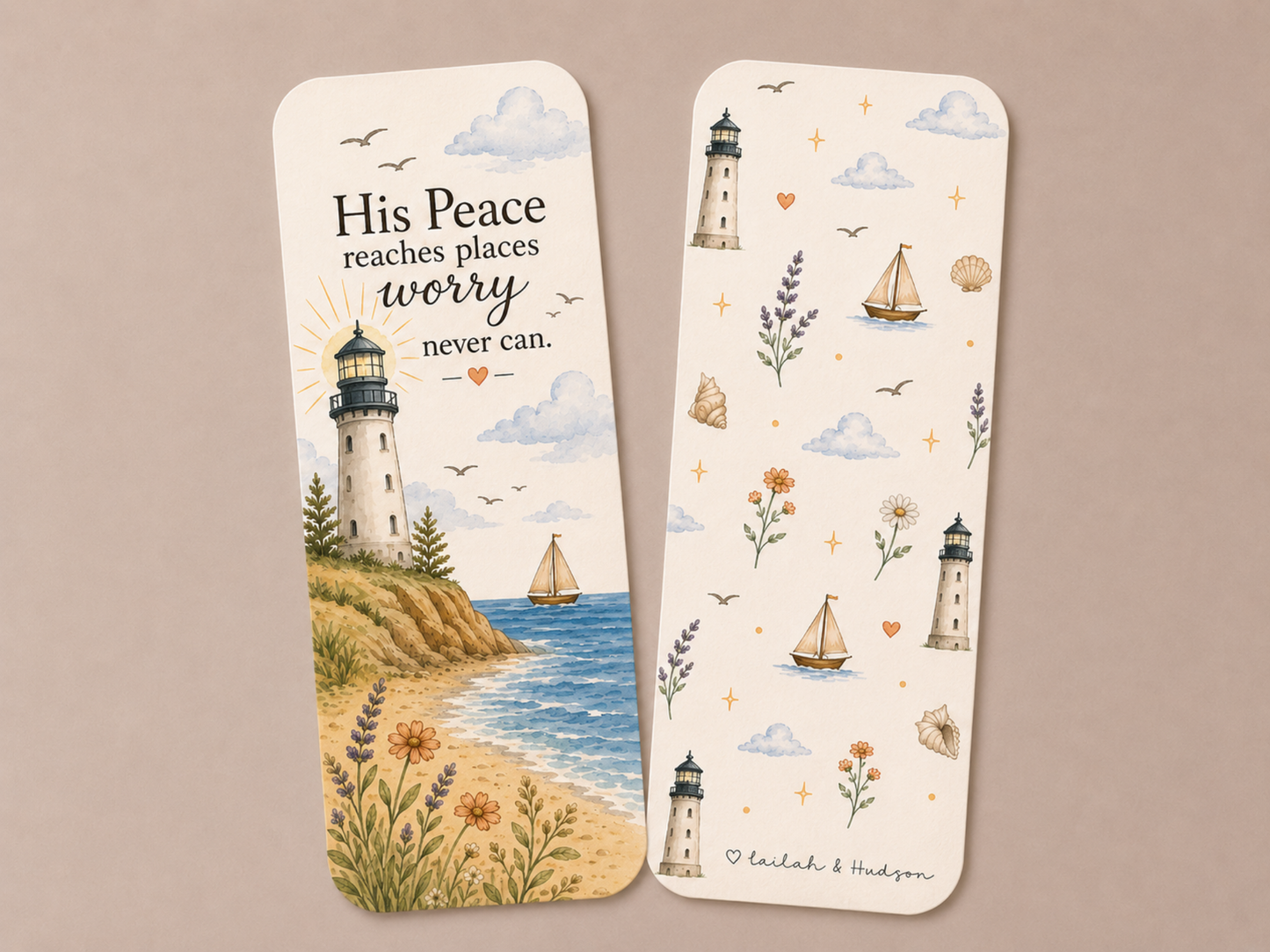 His Peace Reaches Places Worry Never Can Bookmark