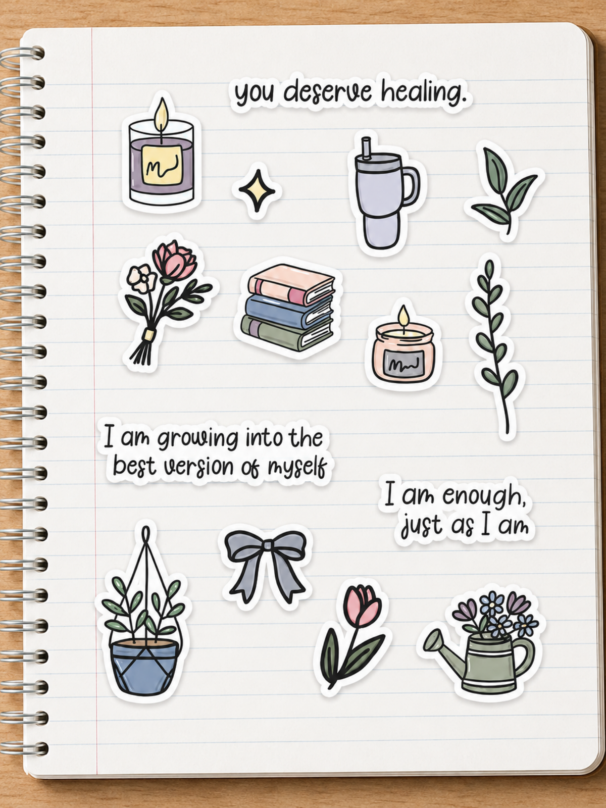 Self Growth Sticker Sheet