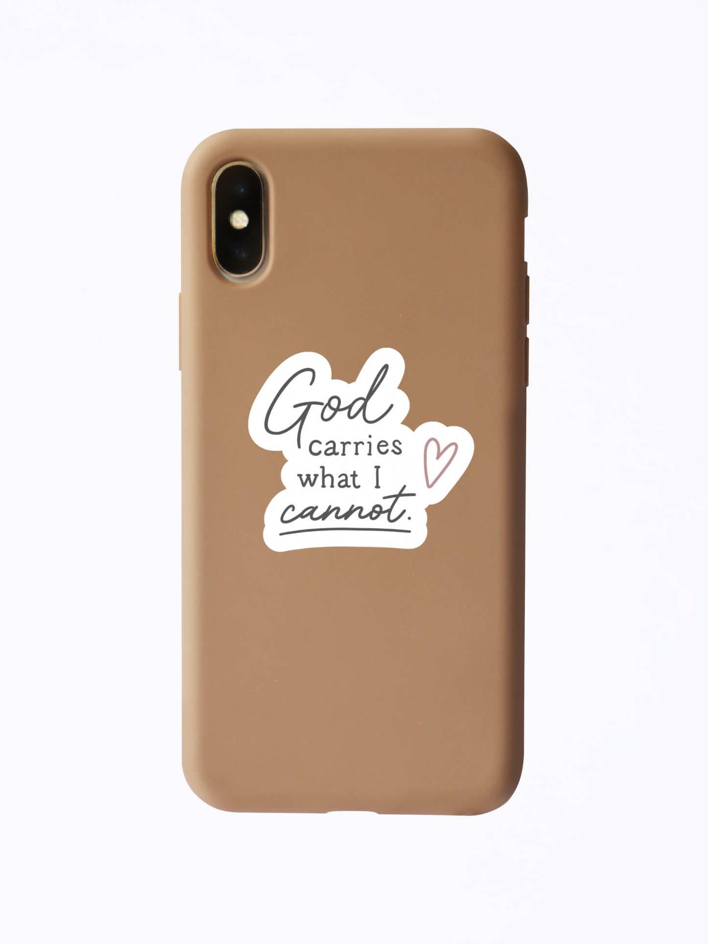 God carries What I Cannot Sticker
