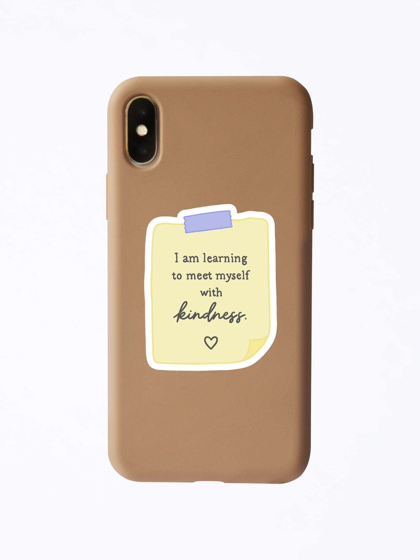 I Am Learning to Meet Myself With Kindness Sticker