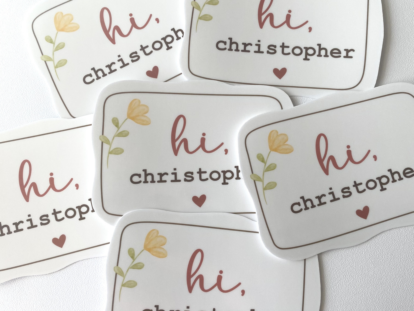 Hi Christopher Memorial Sticker