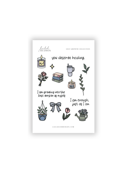 Self Growth Sticker Sheet