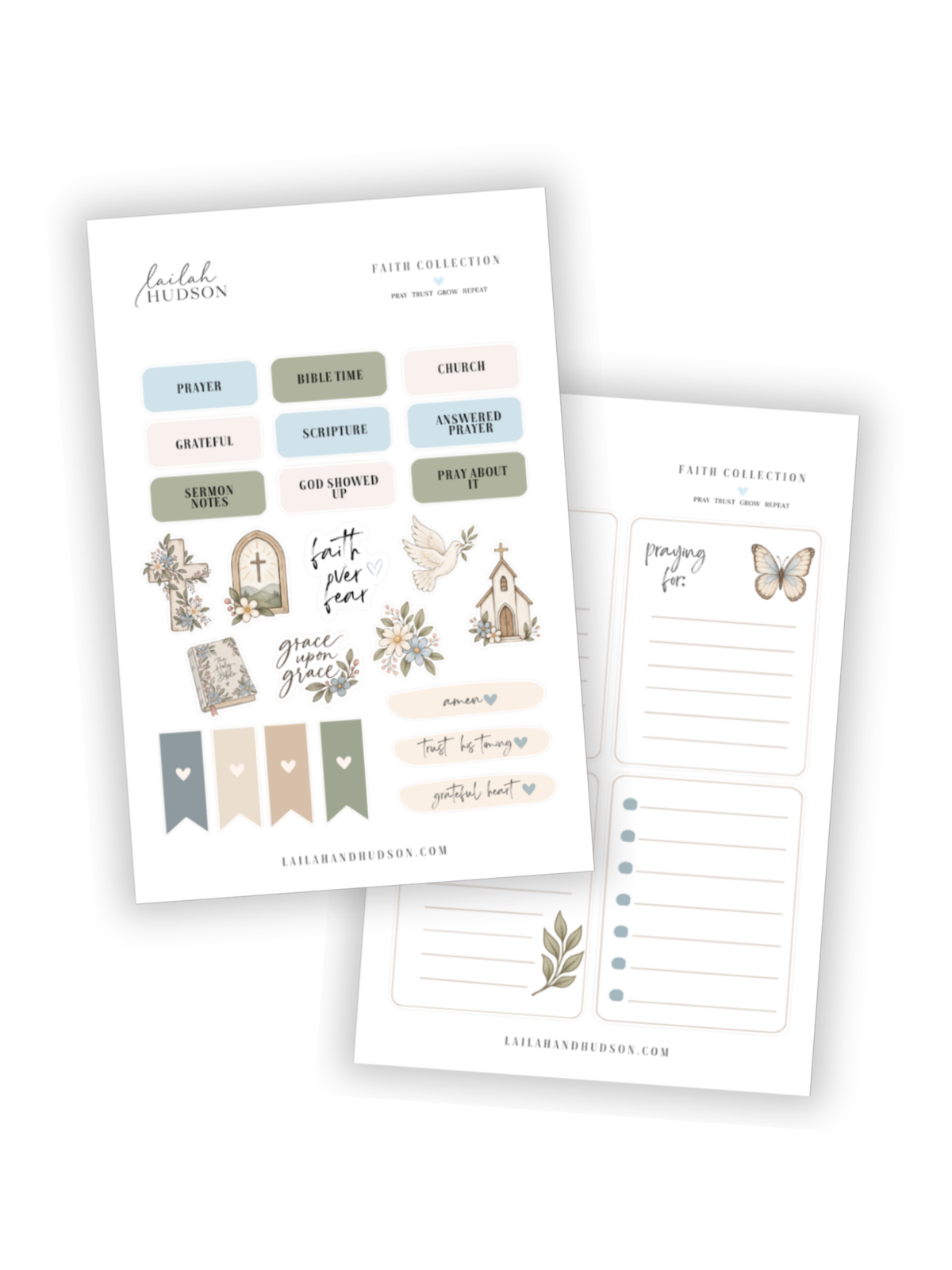 Christian Faith & Bible Journaling Sticker Set