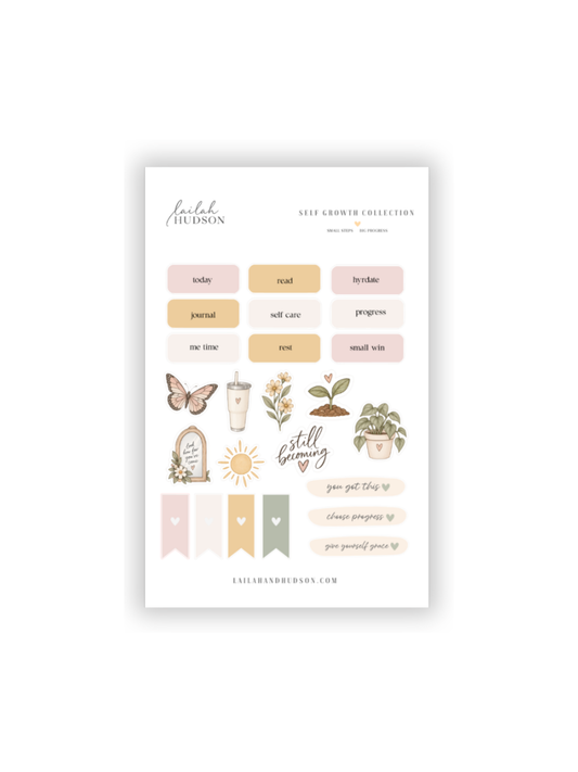 Self Care & Motivational Planner Sticker Set