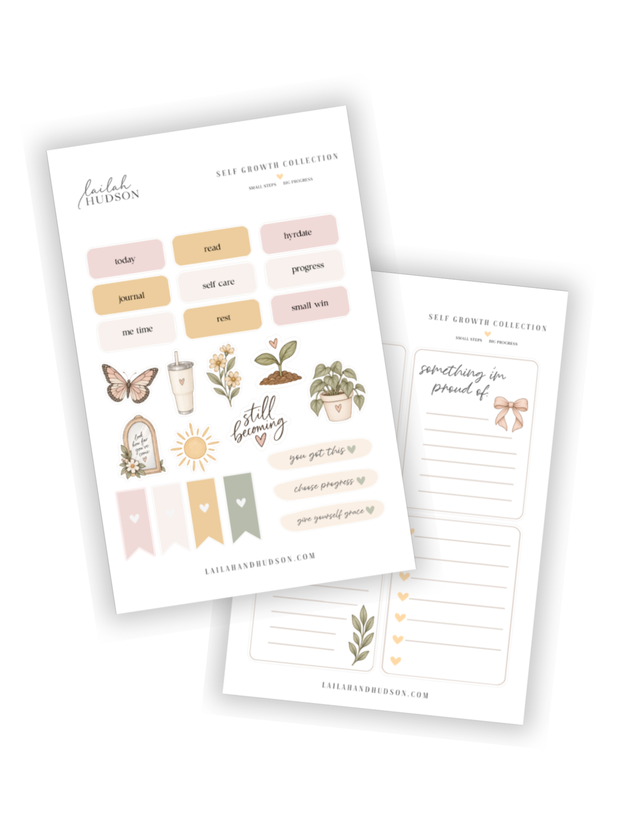 Self Care & Motivational Planner Sticker Set