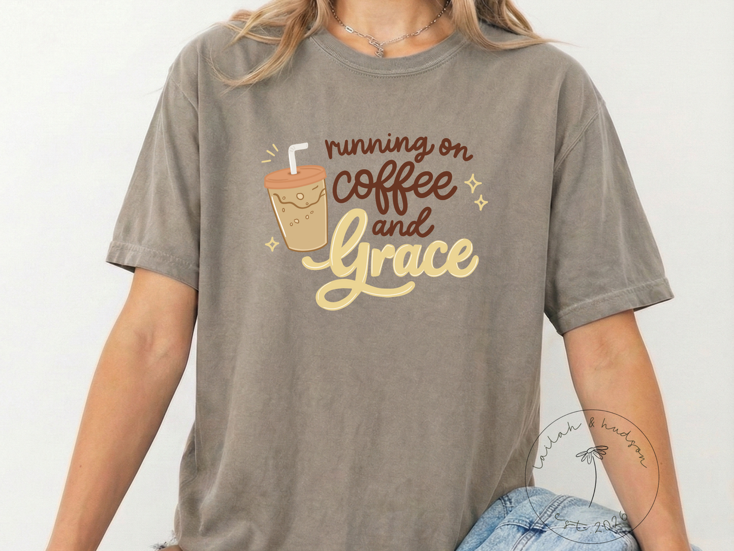 Running on Coffee & Grace - Everyday Comfort Tee