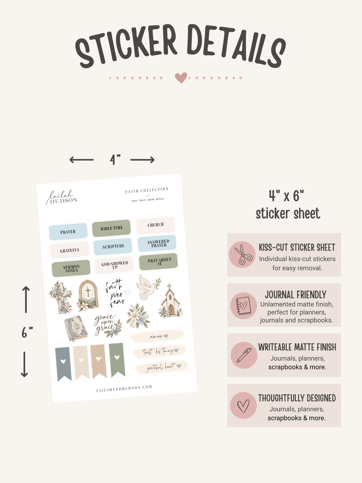Christian Faith & Bible Journaling Sticker Set