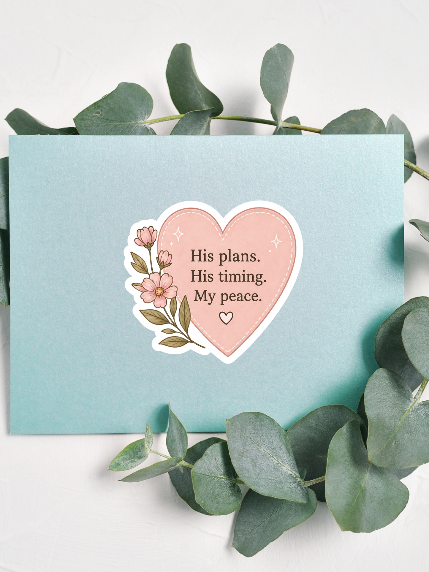 His Plans Sticker